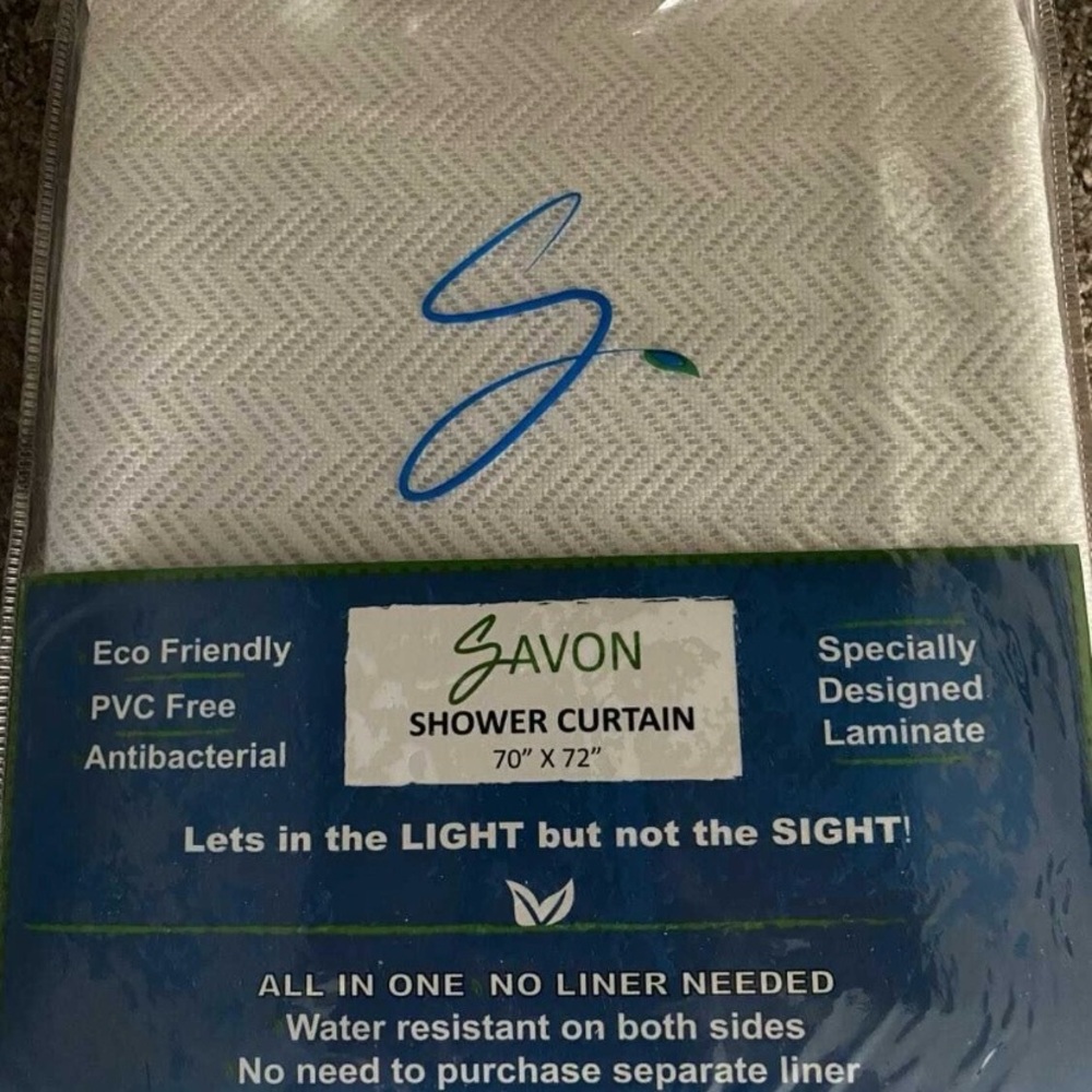 Avon of white Shower Curtain
